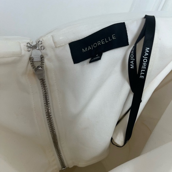 White Asymmetrical Mini Dress - Picture 12 of 13